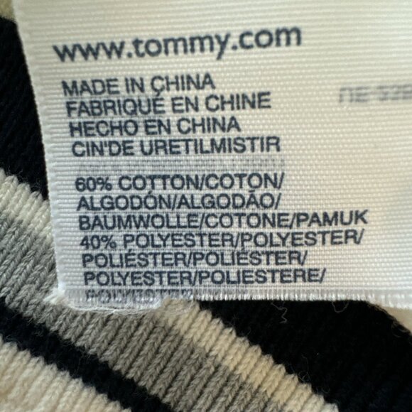 TOMMY HILFIGER White Cardigan Wm Sz XL Long Sleeve - Picture 8 of 8